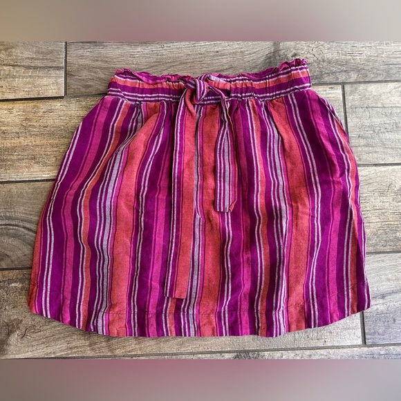 a new day Women’s Multicolor Bohemian Stripes Skirt Sz M - Picture 1 of 5